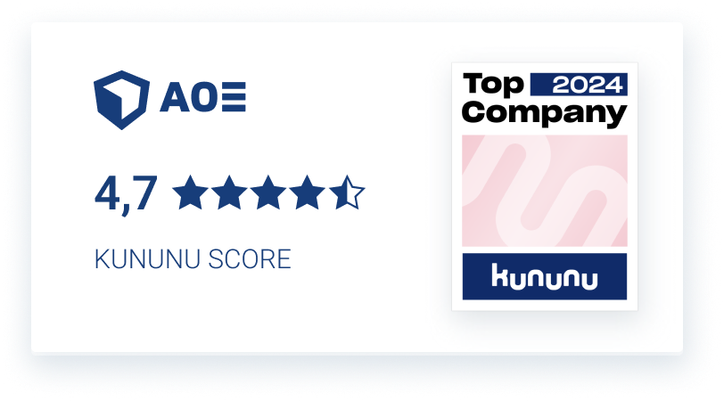 Graphic kununu score at AOE